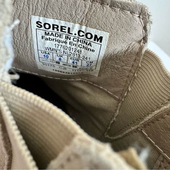 Sorel Women's Ankle Booties in Light Tan - Picture 12 of 14